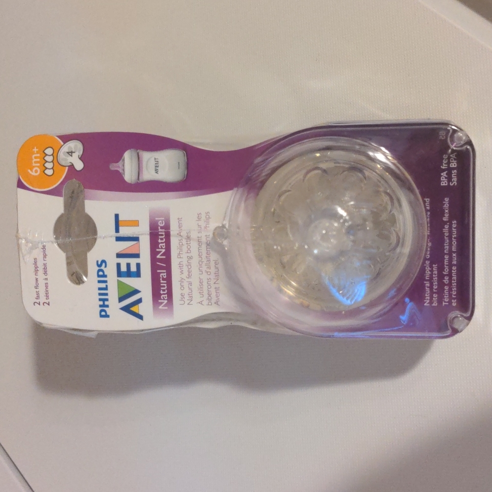 2pk Philips Avent Natural 6m+ nipples